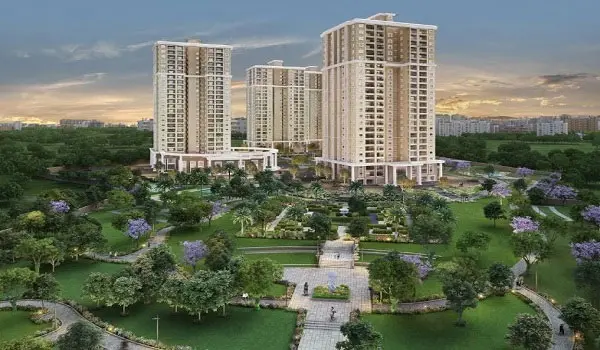 Representative image of residential towers and landscaped greens